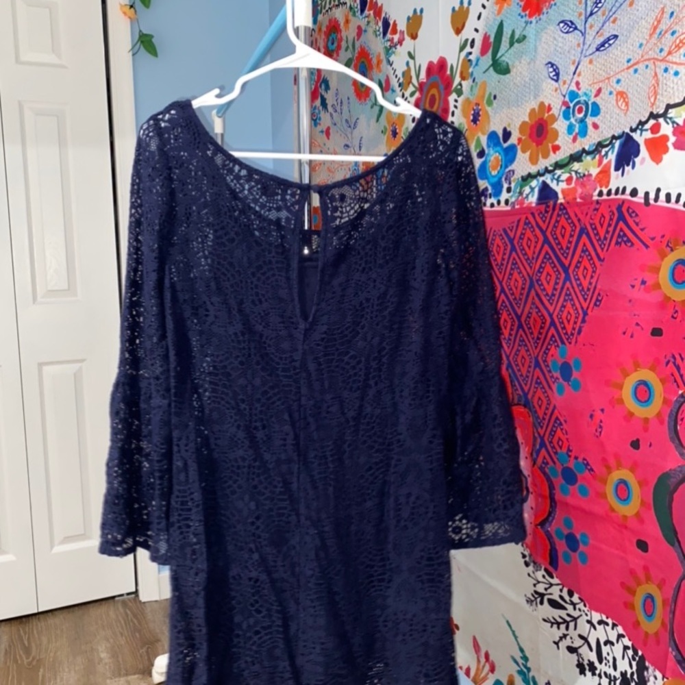 Navy AE lace dress